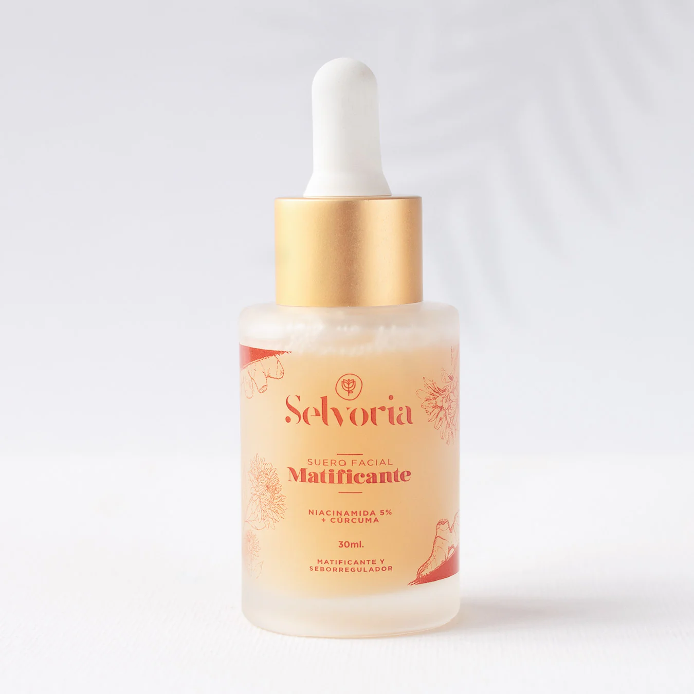 Serum facial matificante niacinamida 5% + curcuma